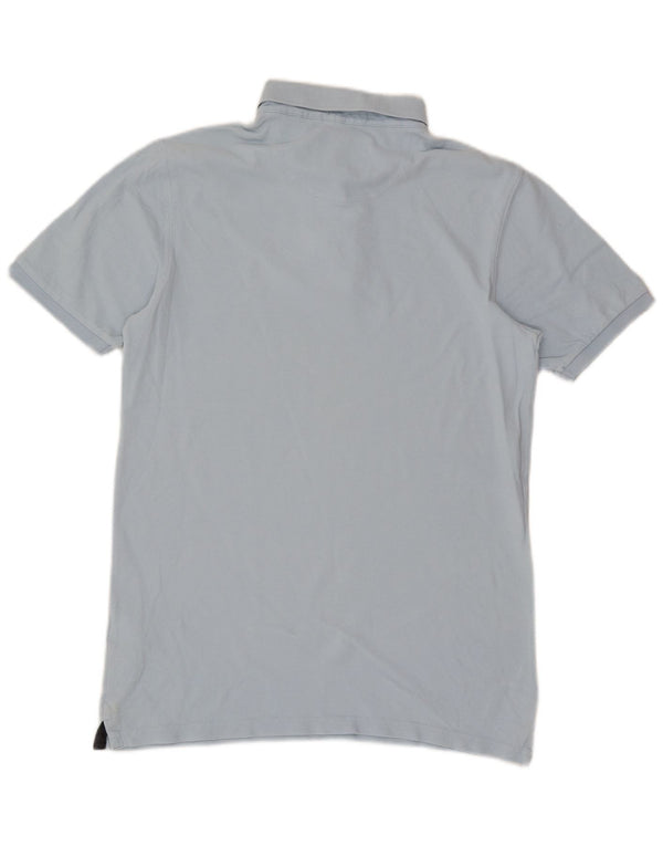Camisa polo masculina Jack Wills Classic Fit pequena algodão azul