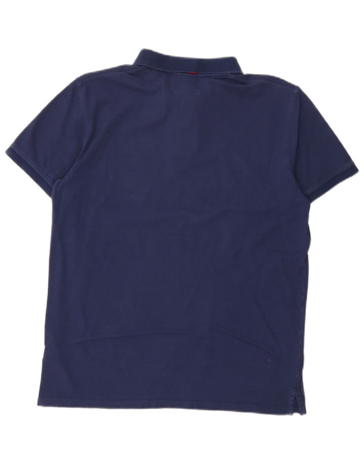Camisa polo masculina Gant médio algodão azul marinho