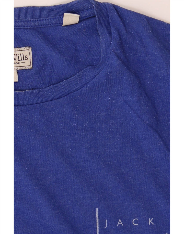 Camiseta masculina Jack Wills Top médio algodão azul