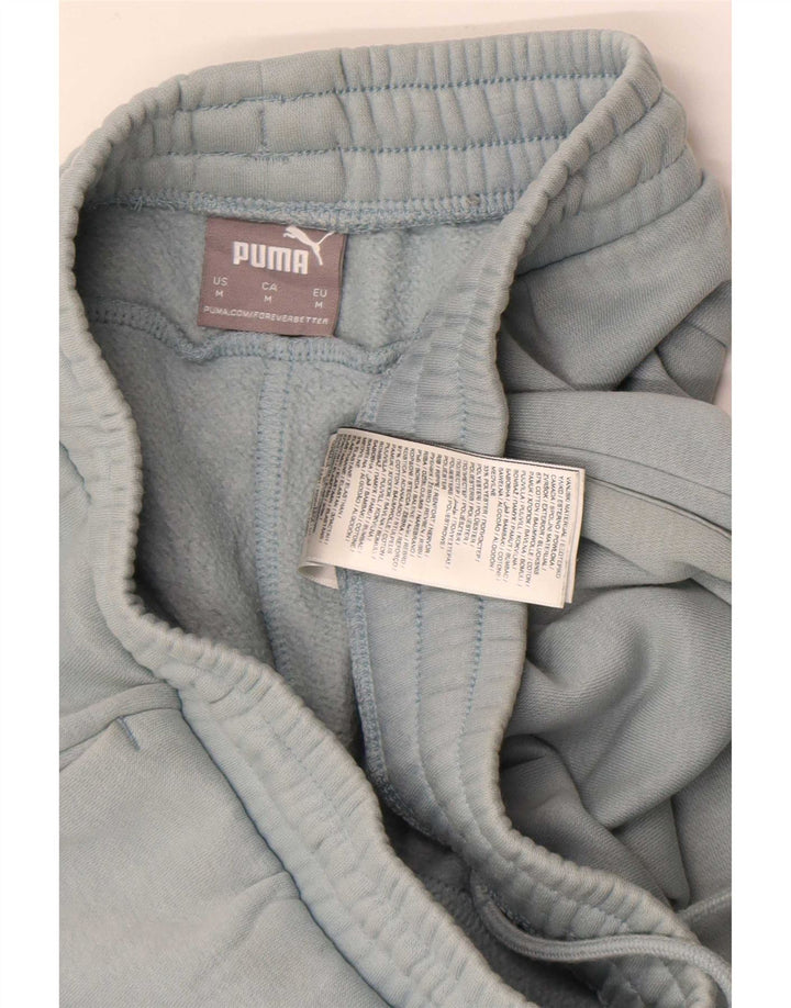 Calça de treino feminina Puma Joggers UK 14 algodão azul médio
