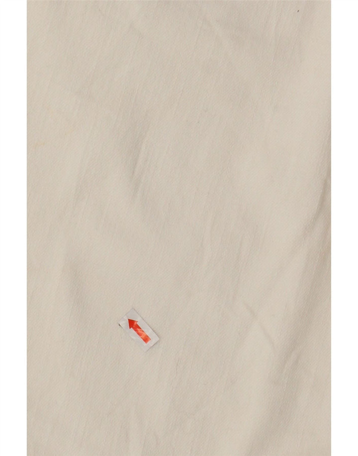 Shorts jeans feminino Levi's EUA 10 grande W30 branco