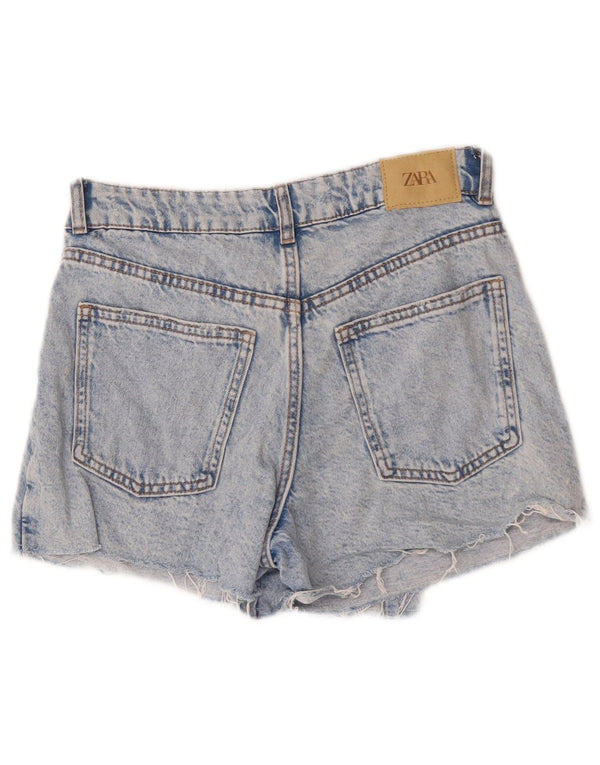 Shorts jeans femininos Zara 13-14 anos W26 algodão azul