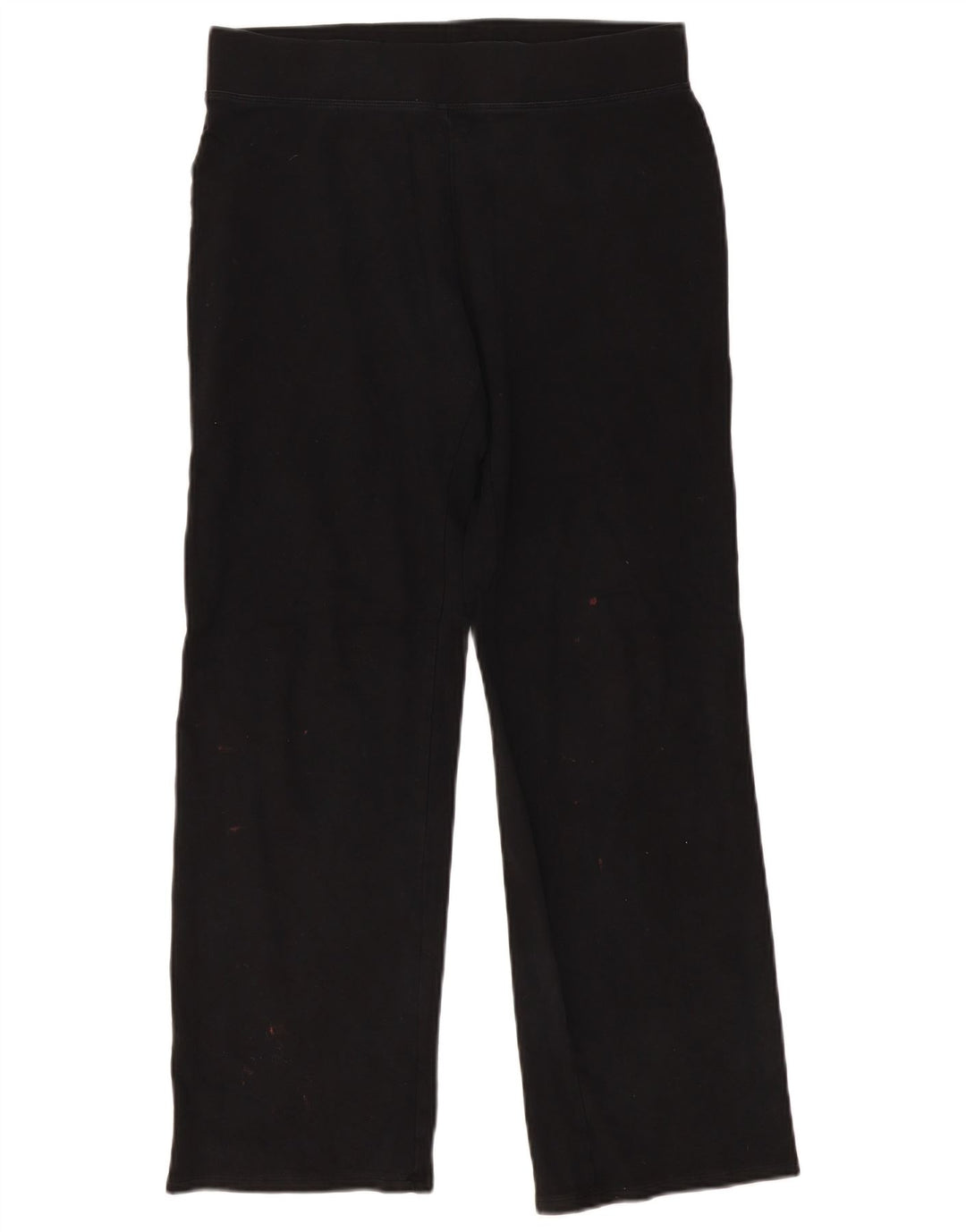 Calça de treino feminina Marks & Spencer Reino Unido 12 algodão preto médio