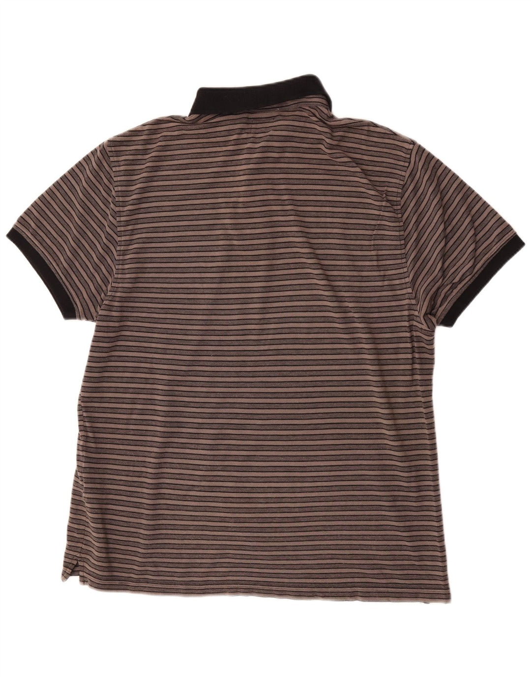 Camisa polo masculina Levi's XL listrada marrom de algodão