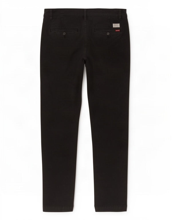 Calça chino masculina Levi's Standard Tapered W32 L30 algodão preto