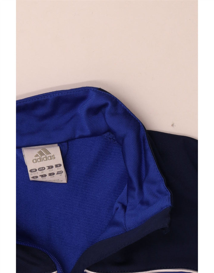 Jaqueta Adidas Meninos Treino Top 11-12 Anos Azul Colorblock Poliéster