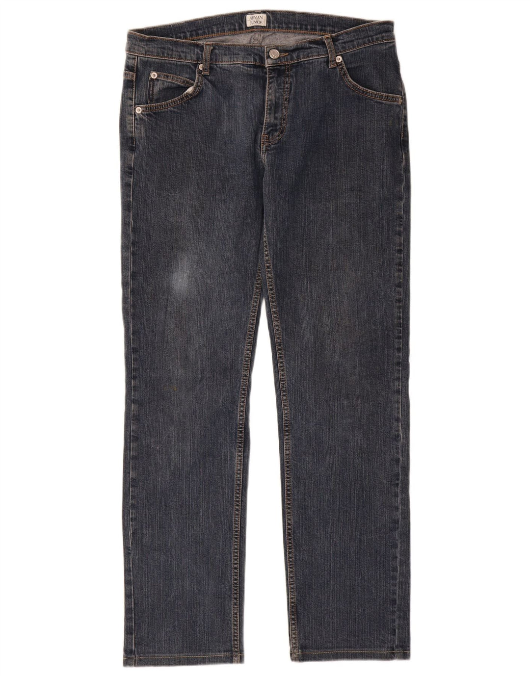ARMANI JUNIOR Meninos Jeans Retos 15-16 Anos W32 L30 Azul Algodão