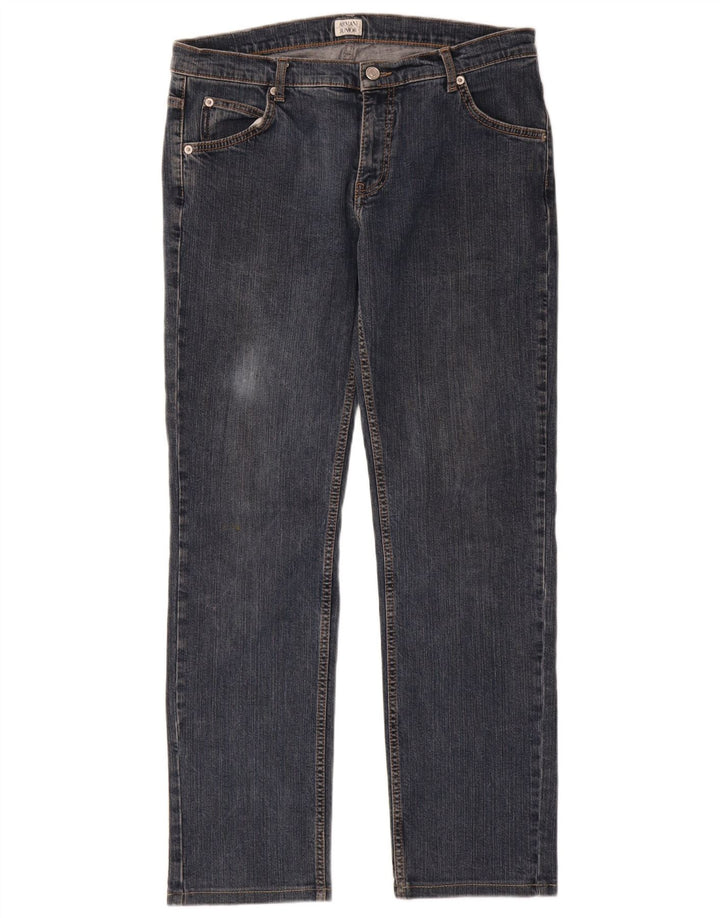 ARMANI JUNIOR Meninos Jeans Retos 15-16 Anos W32 L30 Azul Algodão
