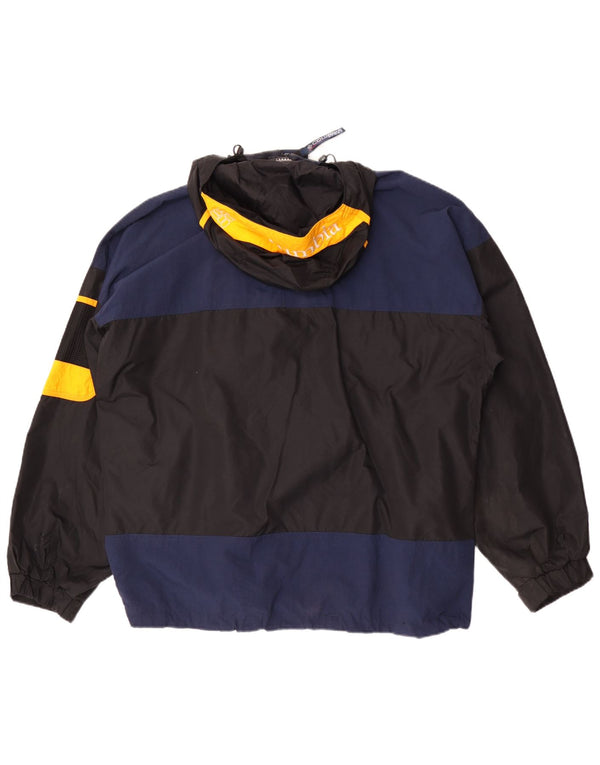 Jaqueta de chuva masculina Columbia Graphic com capuz Reino Unido 40 grande bloco colorido preto