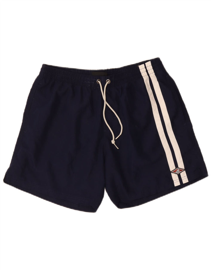 Shorts de natação masculino Bear XL azul marinho poliéster
