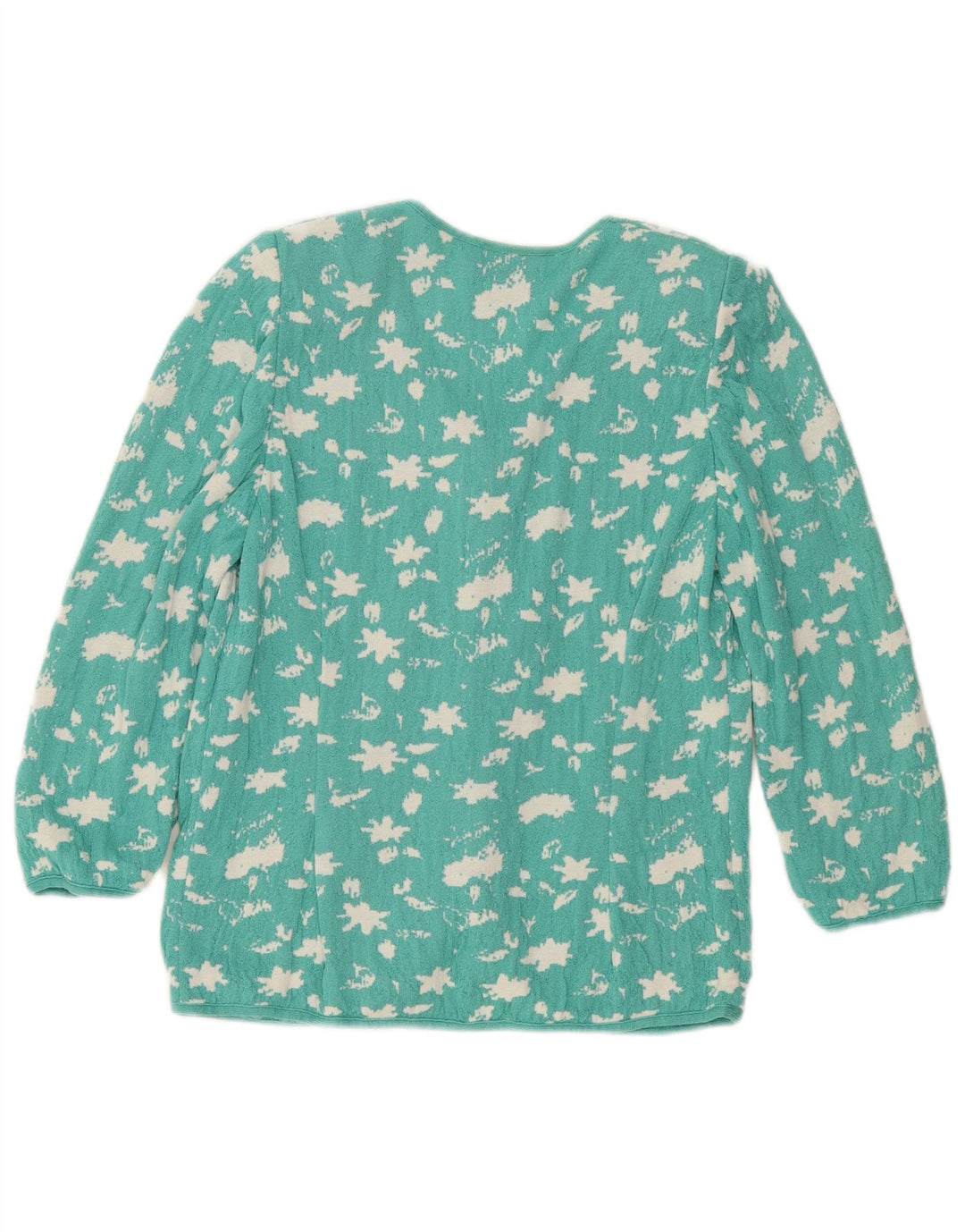 Suéter cardigã feminino STIZZOLI com padrão abstrato Reino Unido 16 grande verde