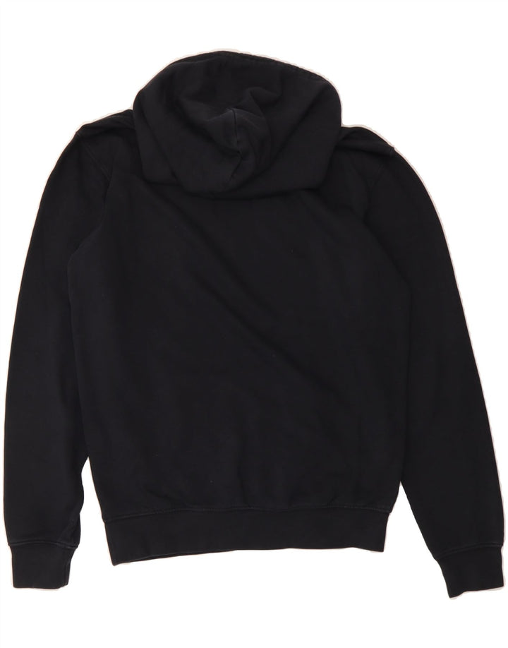 CHAMPION Mens Graphic Hoodie Jumper Small Black Cotton Vintage Champion and Second-Hand Champion from Messina Hembry 