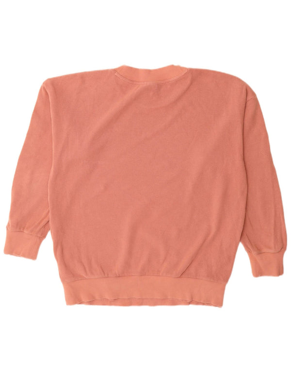 Adidas feminino oversized moletom jumper reino unido 10 pequeno algodão rosa