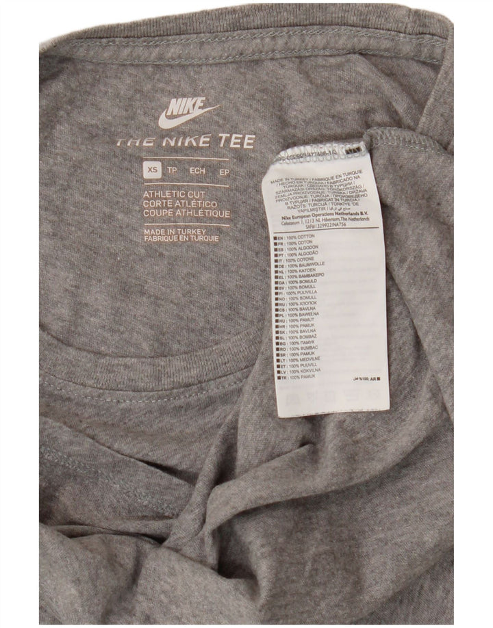 Camiseta masculina Nike Top XS cinza algodão