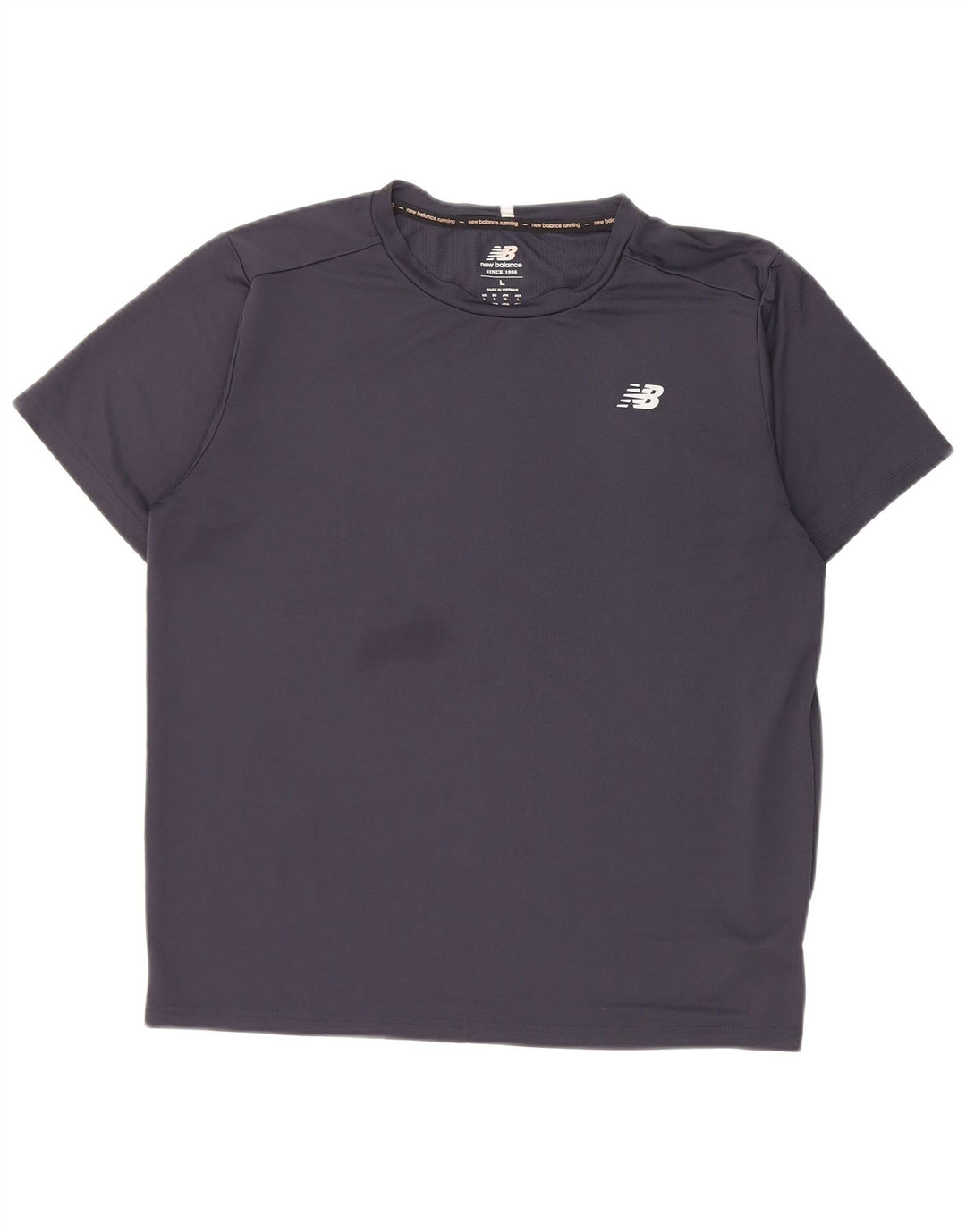 Camiseta masculina New Balance grande poliéster azul marinho
