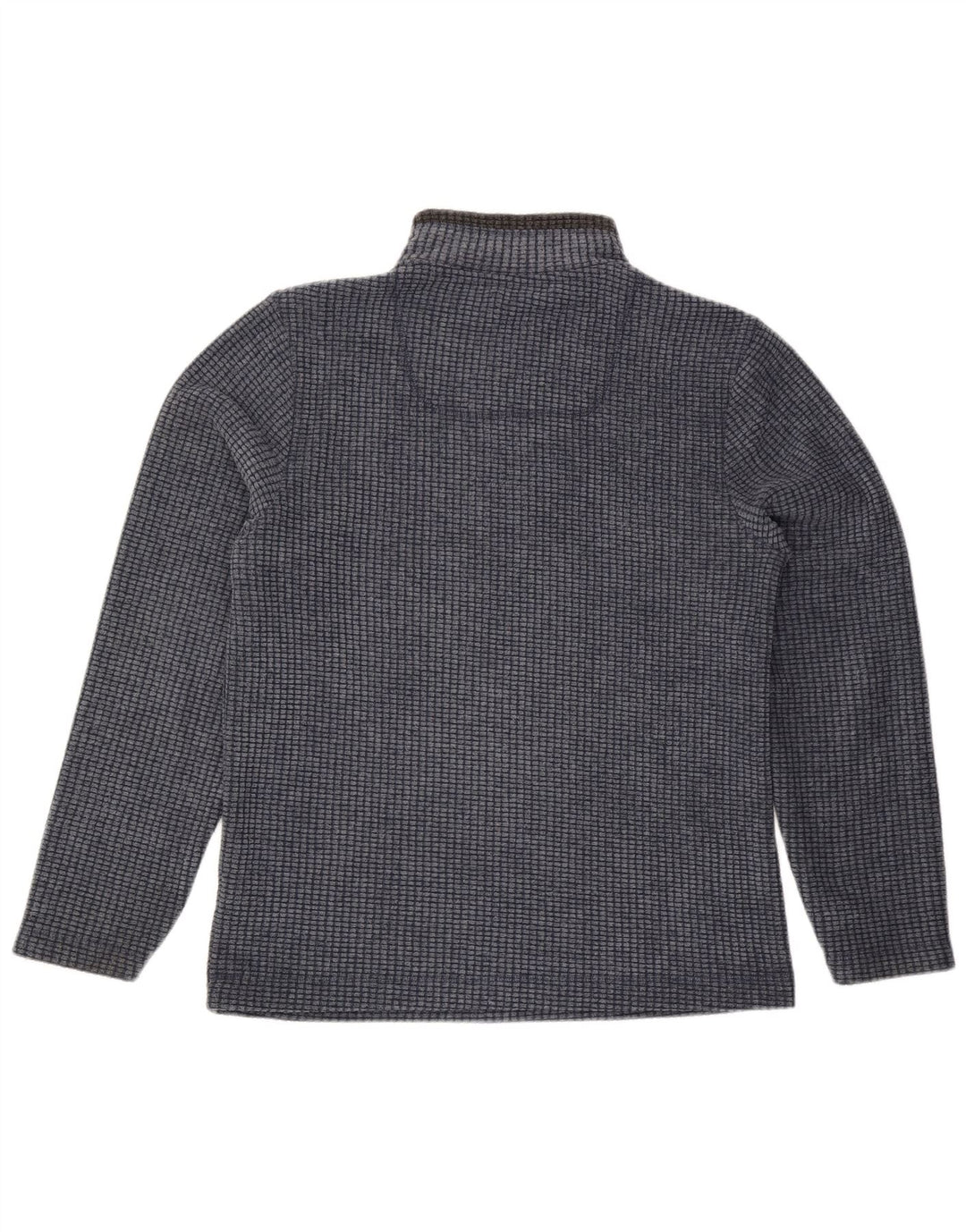 Estranho Peixe Masculino Zip Neck Fleece Jumper Pequeno Poliéster Azul Marinho