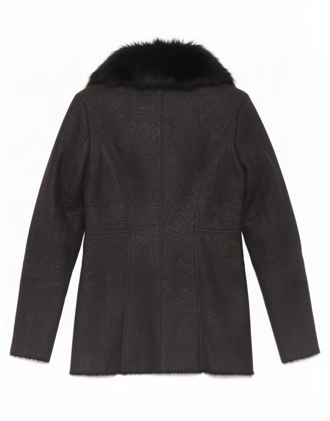 Jaqueta Sherpa Guess Feminina UK 4 XS Poliéster Preto