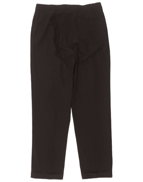 Calça masculina Marks & Spencer com pegged suit W34 L33 poliéster preto