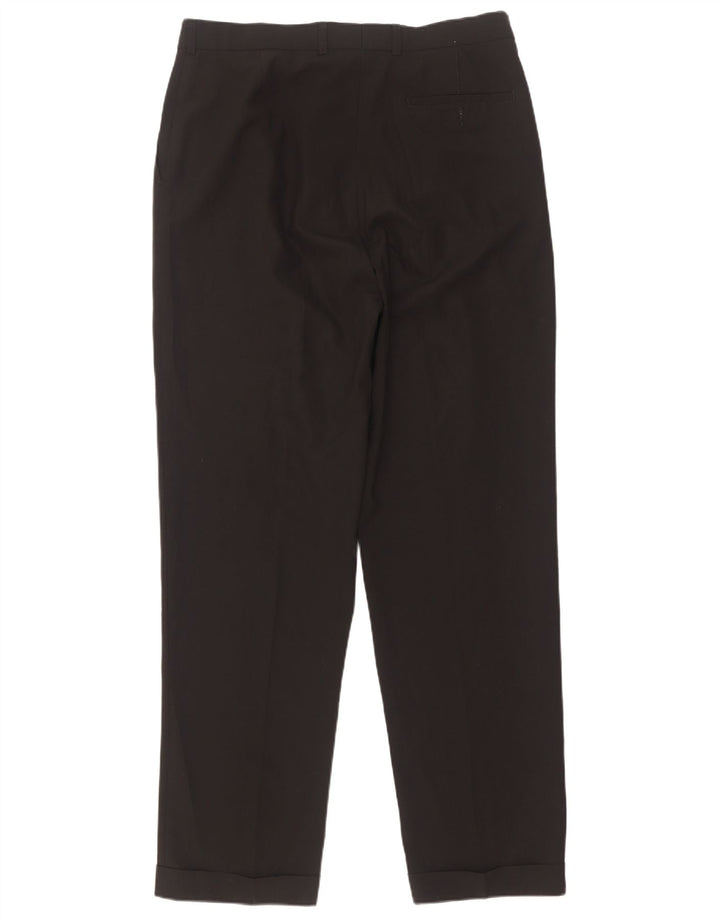 Calça masculina Marks & Spencer com pegged suit W34 L33 poliéster preto