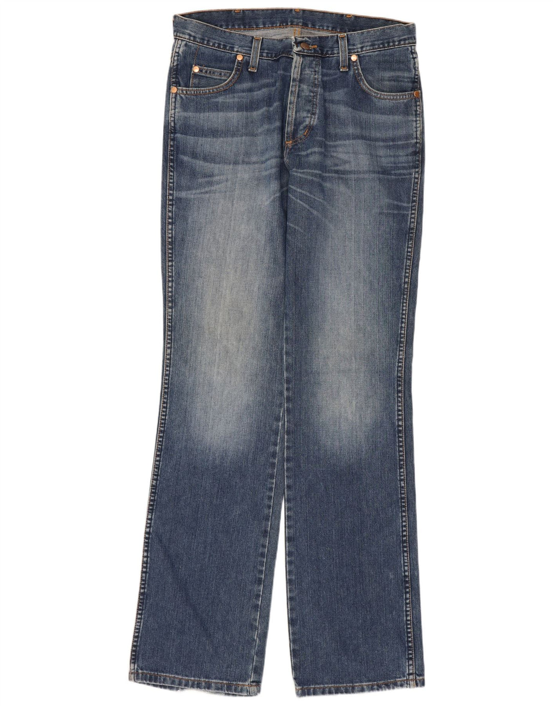 Wrangler Masculino Evolution Straight Jeans W32 L34 Azul Algodão