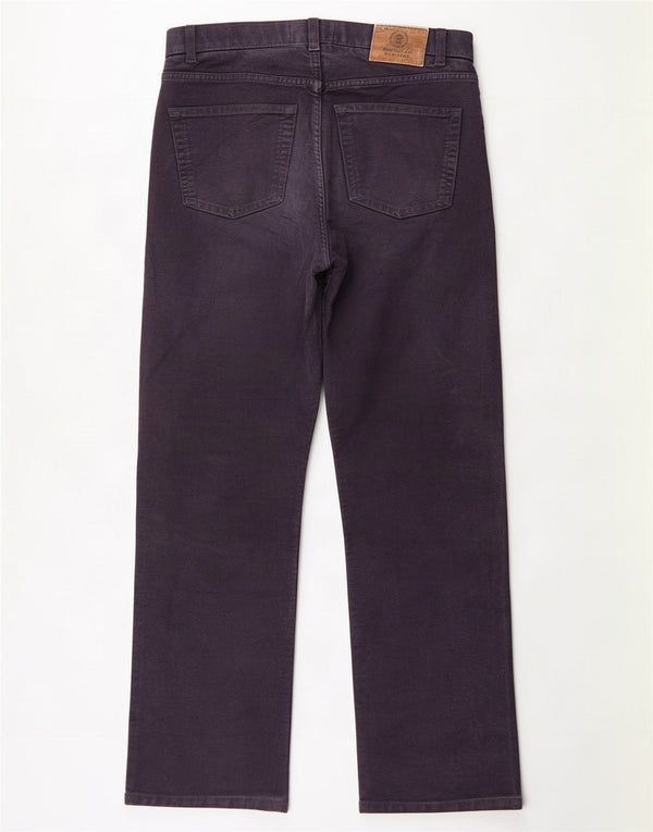 Calça casual reta masculina Marks & Spencer Blue Harbor W32 L31 marinho