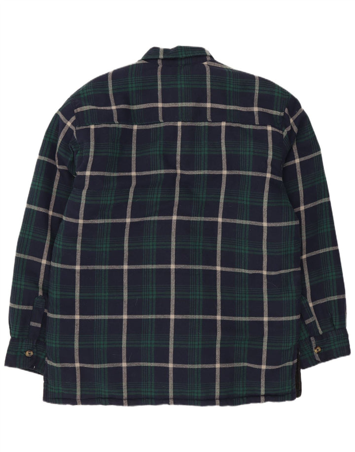 Camisa masculina de flanela de lenhador Champion Totnes grande xadrez azul marinho