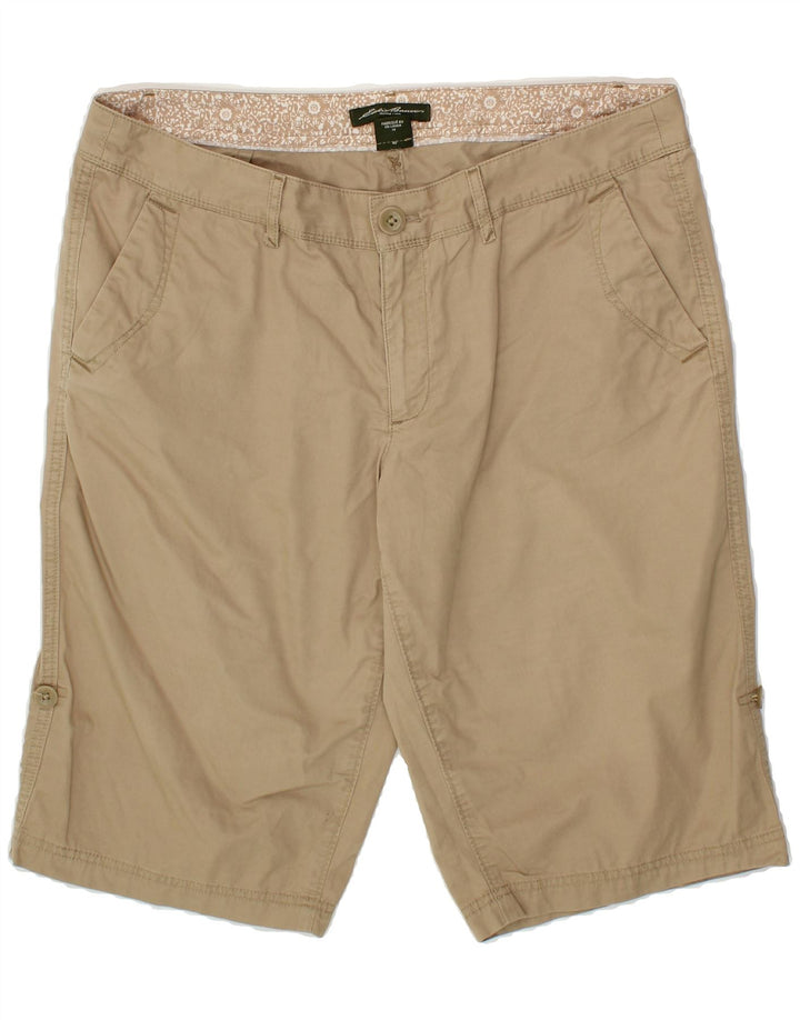 EDDIE BAUER Womens Chino Shorts US 12 Large W34  Beige Cotton Vintage Eddie Bauer and Second-Hand Eddie Bauer from Messina Hembry 