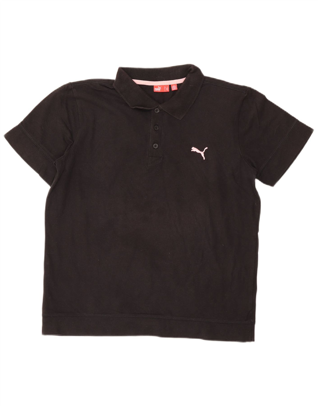 Camisa polo masculina Puma médio algodão preto
