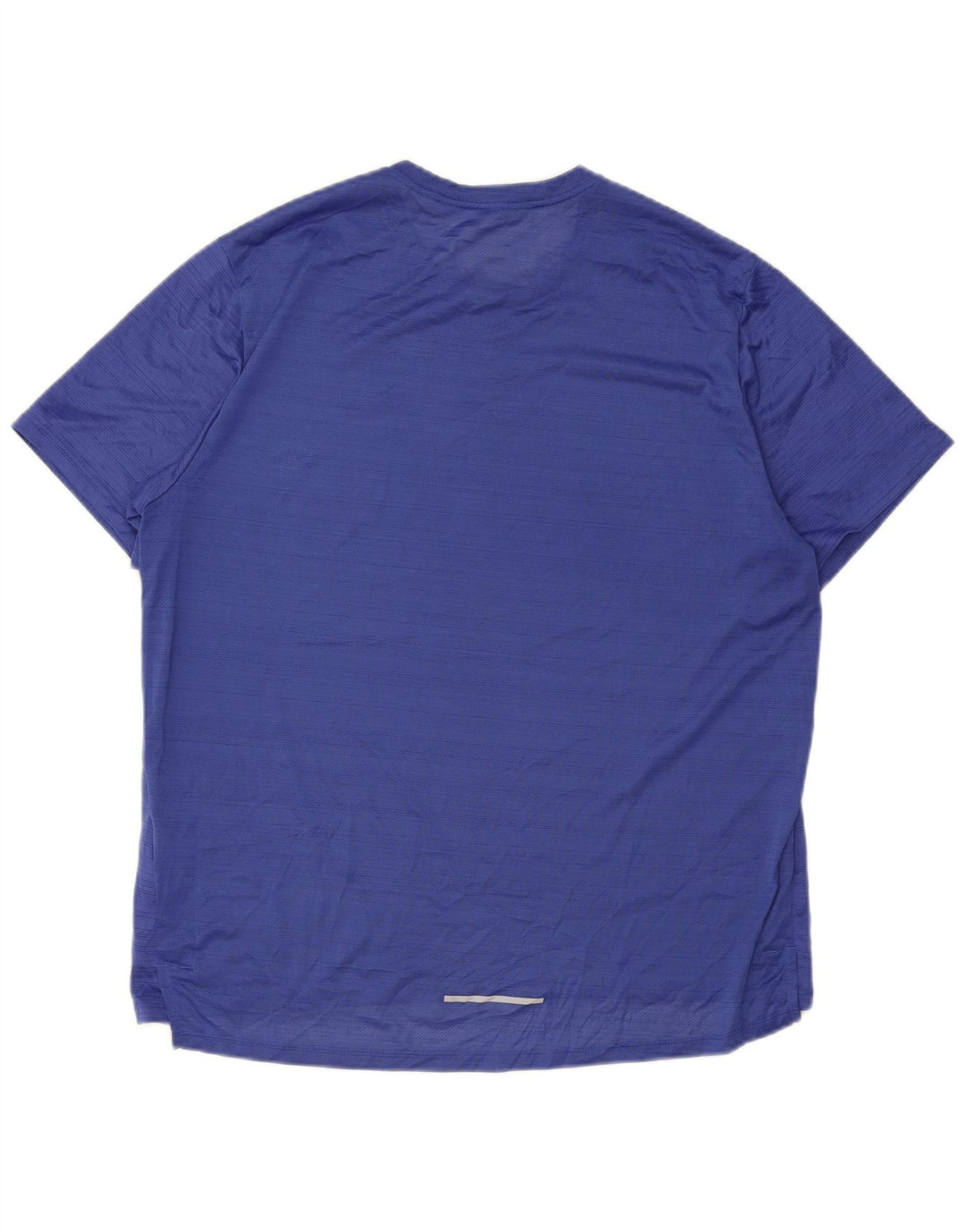 Camiseta masculina Nike Dri Fit Top XL poliéster listrado azul