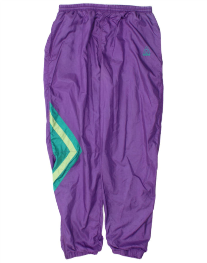 Calça de treino masculina ativa joggers grande poliamida geométrica roxa