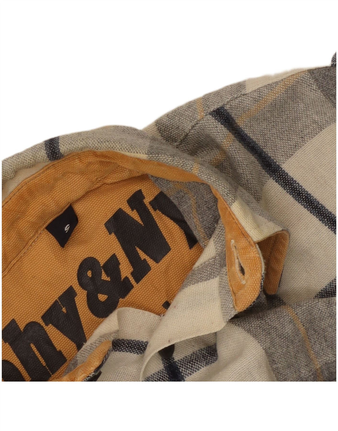 Camisa masculina de flanela Murphy & Nye pequena em acrílico xadrez multicolorido