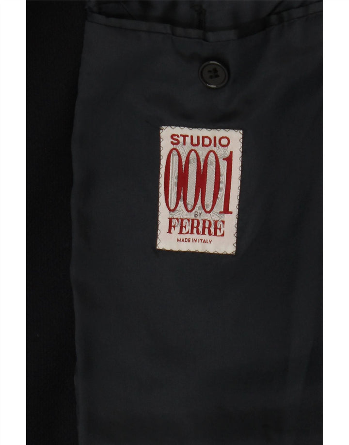 Jaqueta Blazer Masculina Ferre com 2 Botões UK 38 Azul Marinho Médio