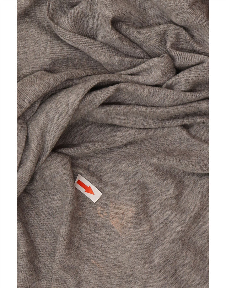 Suéter feminino All Saints com decote em V grande Reino Unido 14 cinza médio