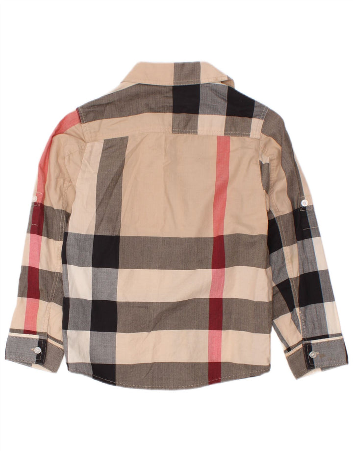 Camisa masculina Burberry 5-6 anos algodão xadrez multicolorido
