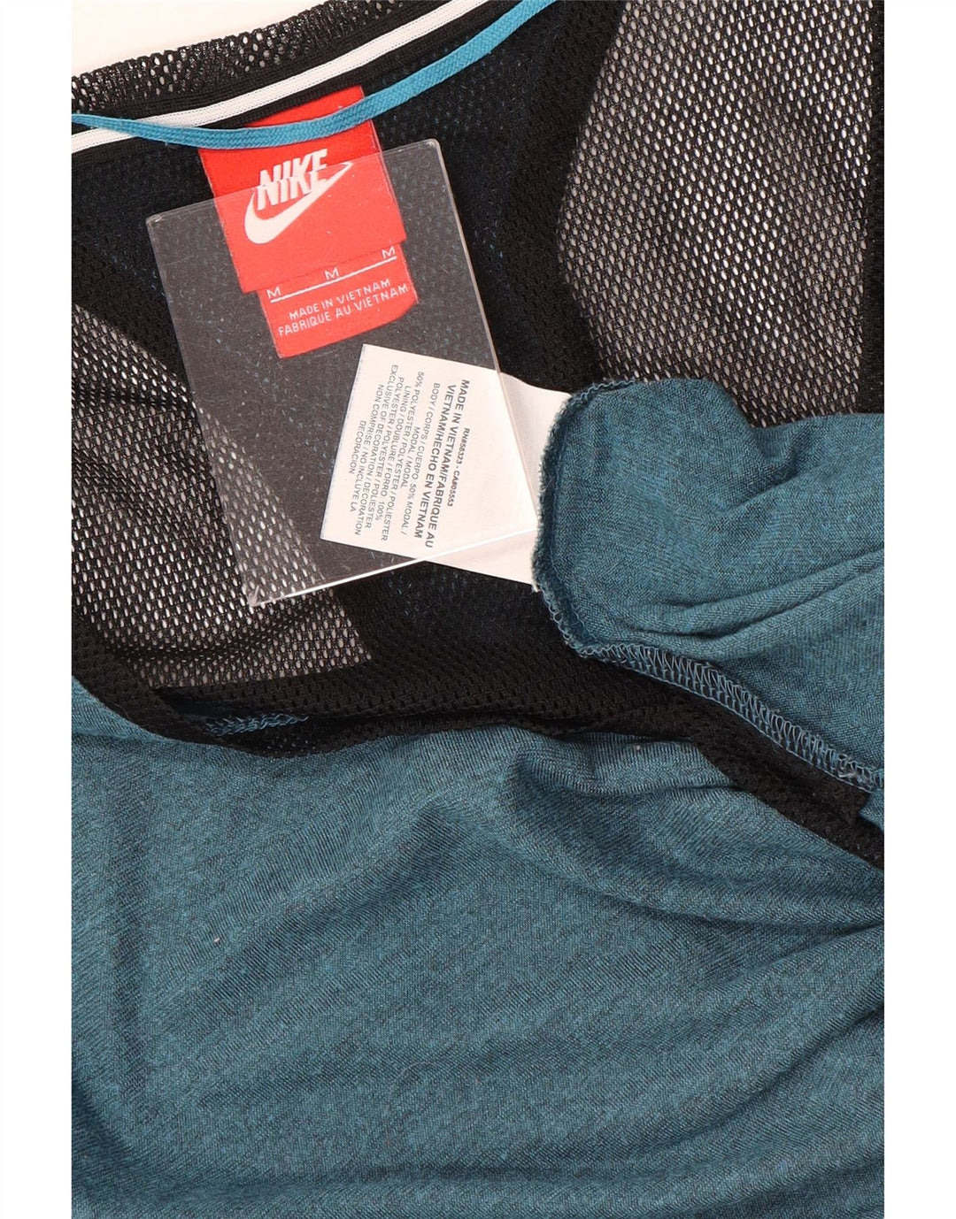 Colete feminino Nike Oversized Top UK 14 Médio Azul Colourblock Modal