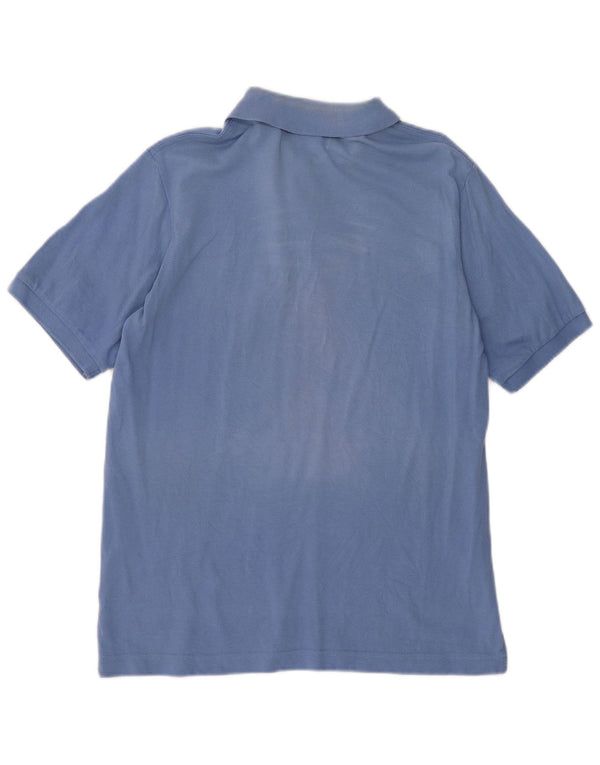 Camisa polo masculina Kappa algodão azul médio