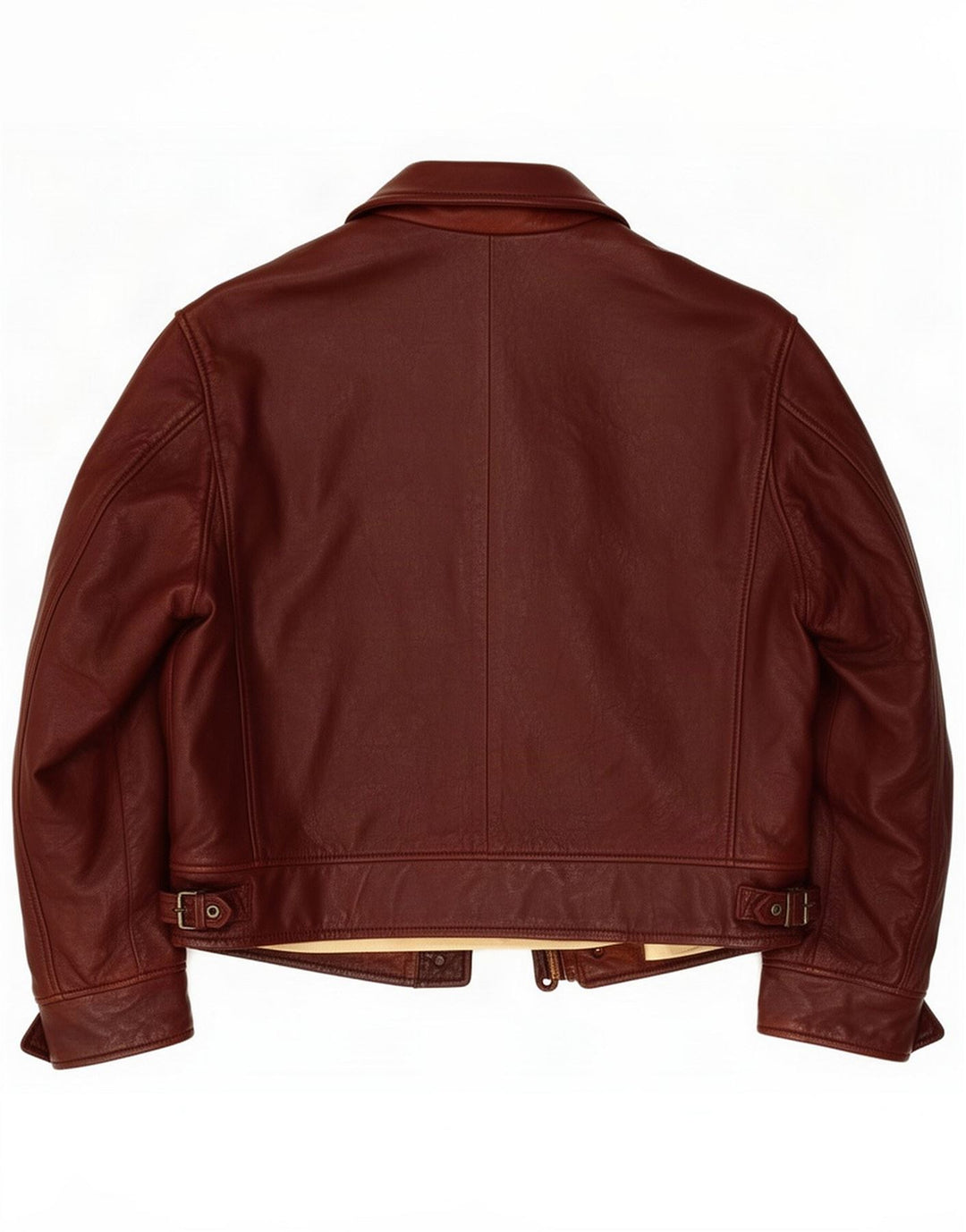 Jaqueta de couro masculina vintage IT 54 2XL Marrom