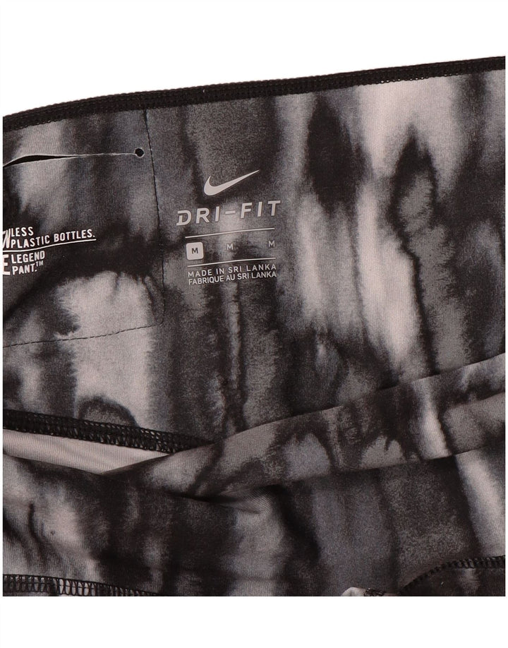 Leggings Nike Dri Fit UK 14 Médio Cinza Animal Print