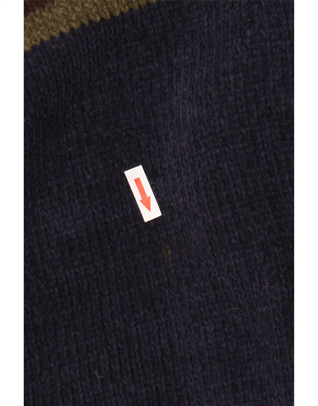 Suéter masculino Marks & Spencer com gola tartaruga XL azul marinho colorblock