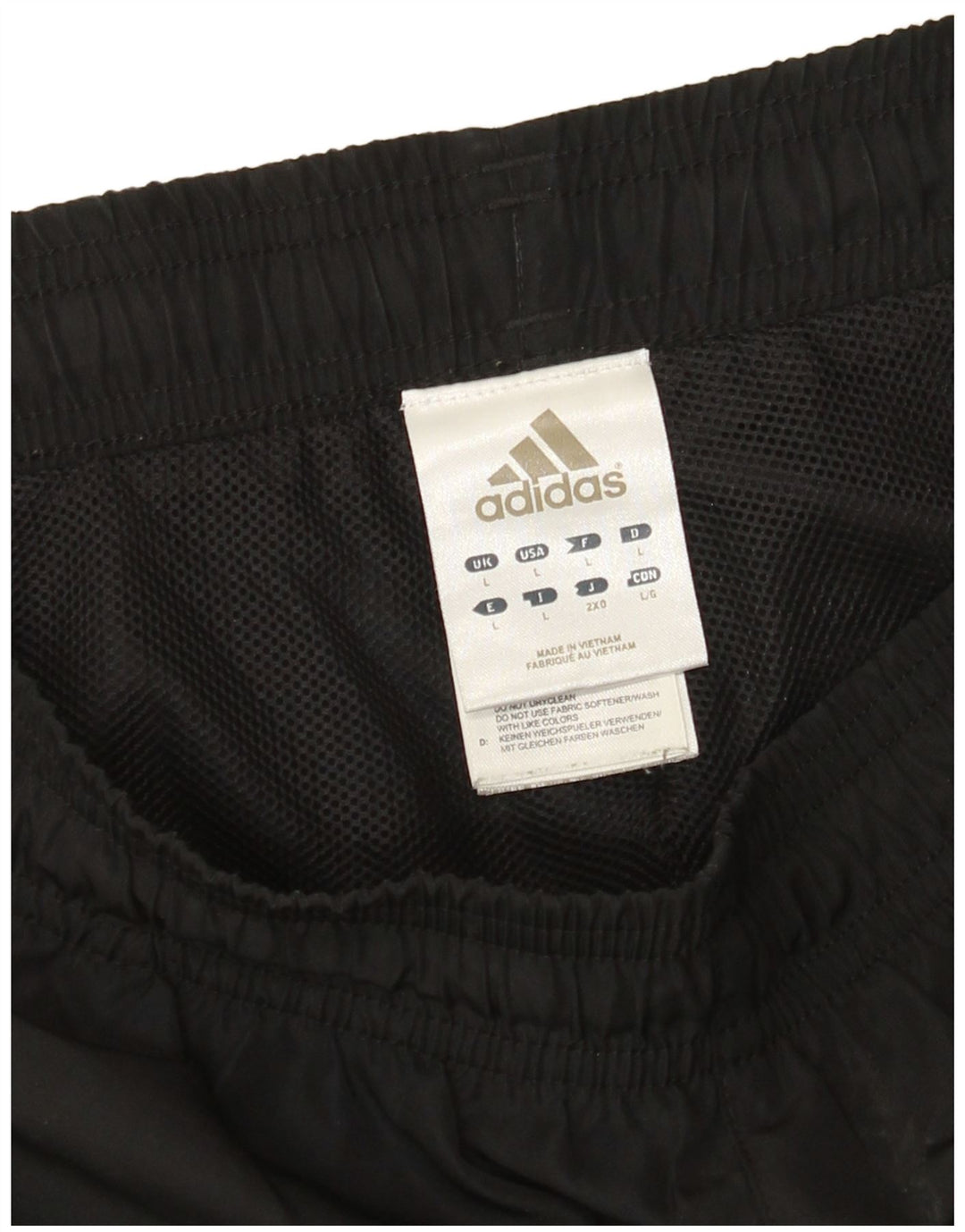 Calça de treino masculina Adidas Joggers grande preto colorblock poliéster