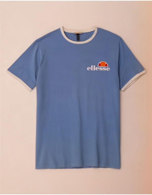 Camiseta masculina Ellesse Top médio algodão azul