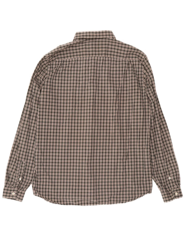 Camisa masculina Lacoste Regular Fit tamanho 43 grande algodão xadrez verde
