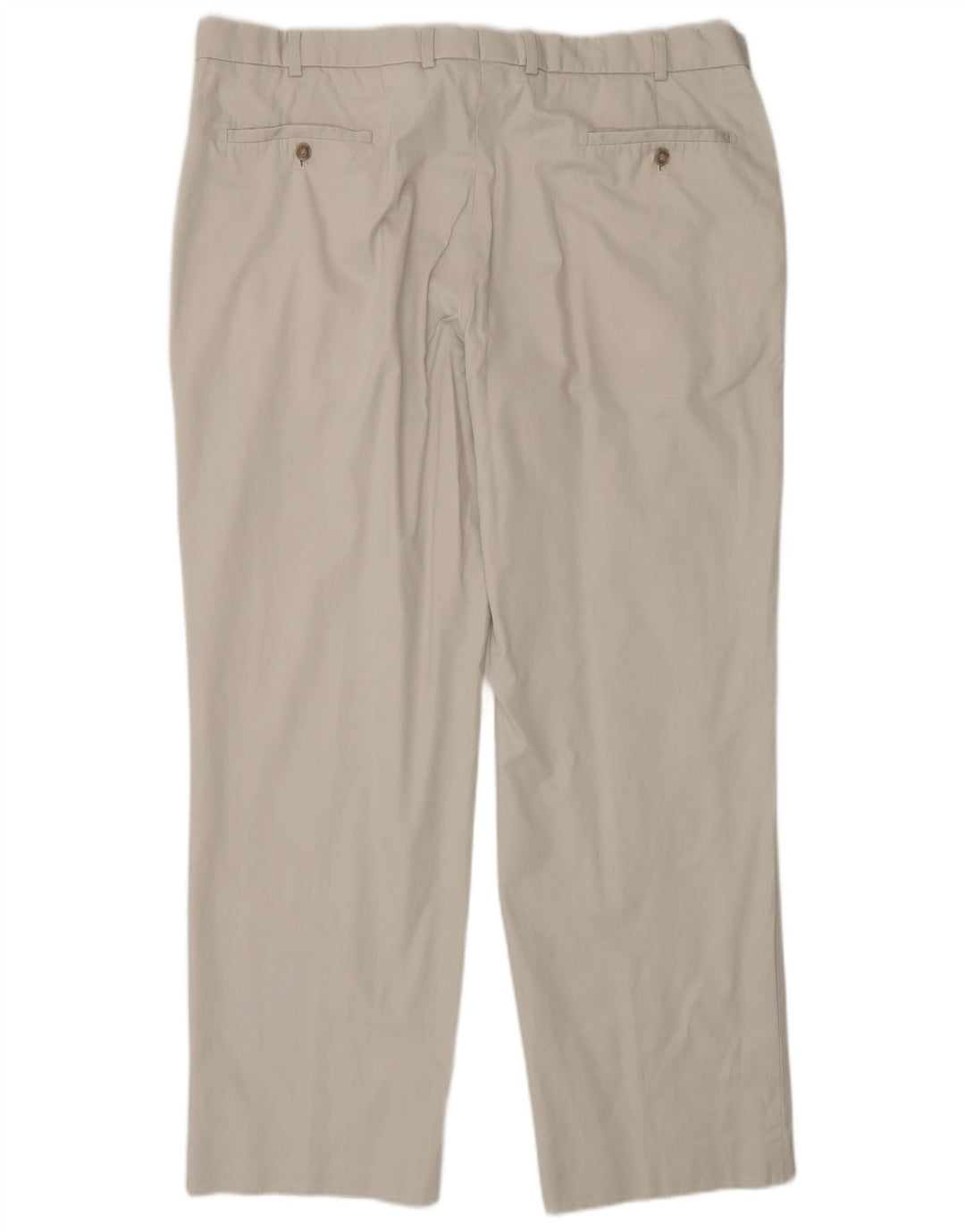 Calça masculina de terno reto Marks & Spencer W38 L29 algodão cinza