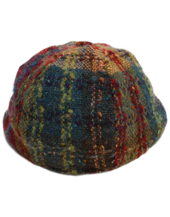 Hanna Chapéus masculinos boné liso pequeno xadrez multicolorido novo clássico de lã