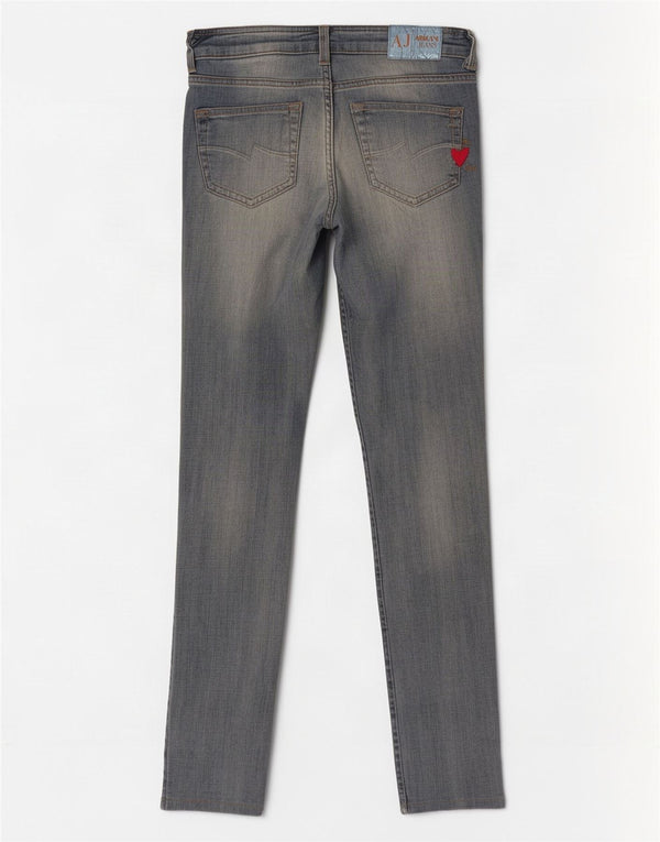 Calça jeans skinny feminina Armani W30 L32 algodão azul