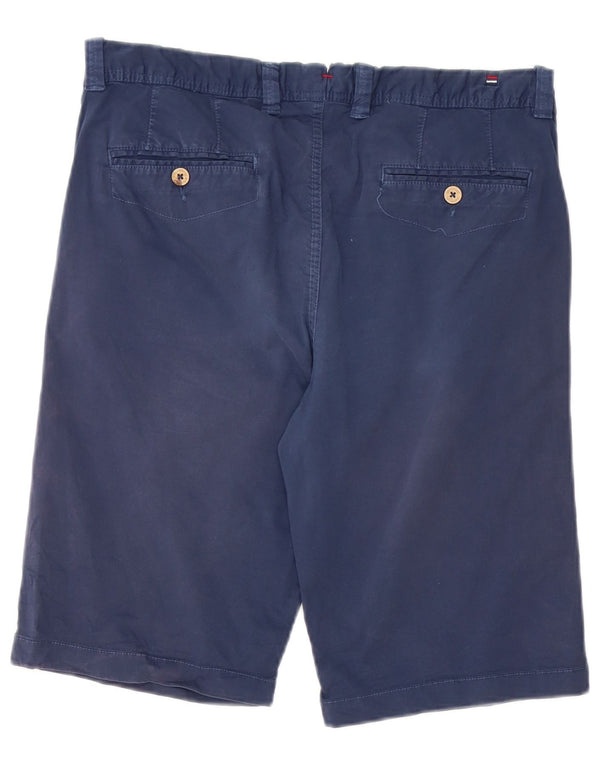 Shorts Chino Masculino Vintage W33 Algodão Azul Marinho Médio