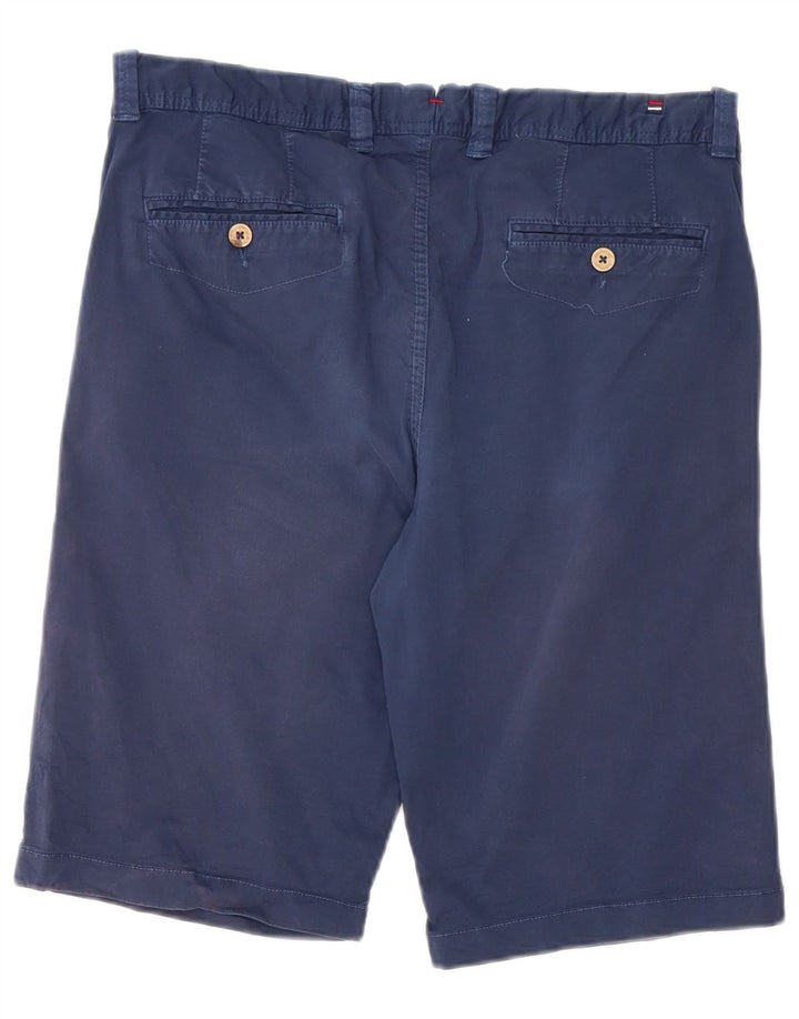Shorts Chino Masculino Vintage W33 Algodão Azul Marinho Médio