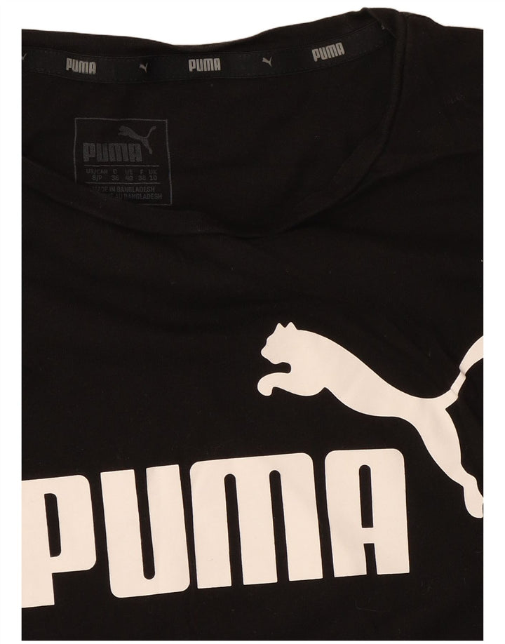 Puma Camiseta Feminina Graphic Top UK 10 Pequena Preta