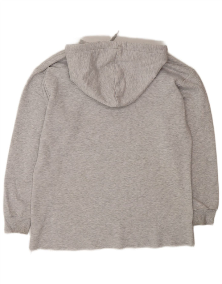 Jumper feminino alto com capuz e tamanho grande da Topshop Reino Unido 10 poliéster cinza pequeno
