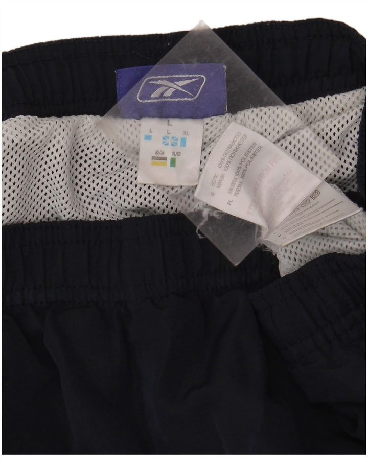 Shorts de natação masculino REEBOK grande poliéster azul marinho